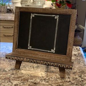 Wooden chalkboard stand / easel